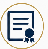 Training certificate icon